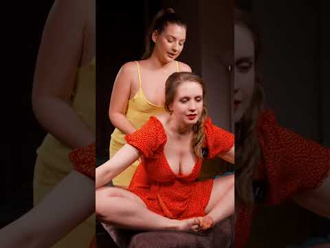 Relaxing stretching with Anna and Alina #stretching