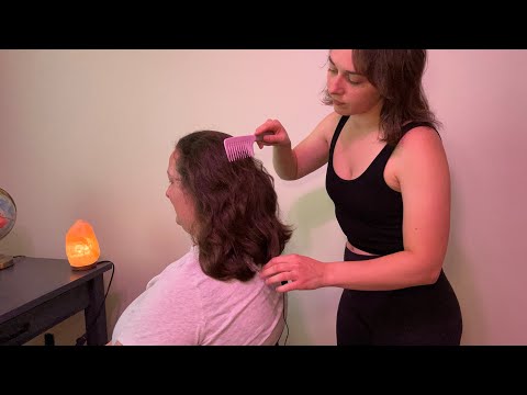 Soft Spoken ASMR Hair Brushing & Combing ✨Real Person Hairplay, Scalp Massage & Tingle Triggers