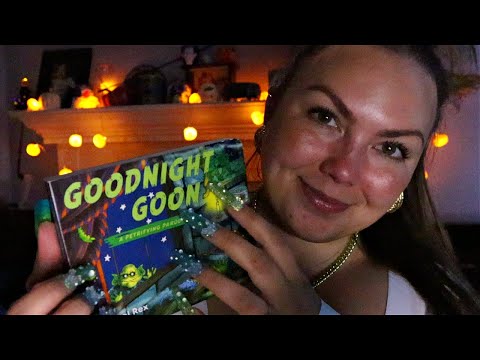 asmr/ gentle whispers, book tapping, reading 👻 📚