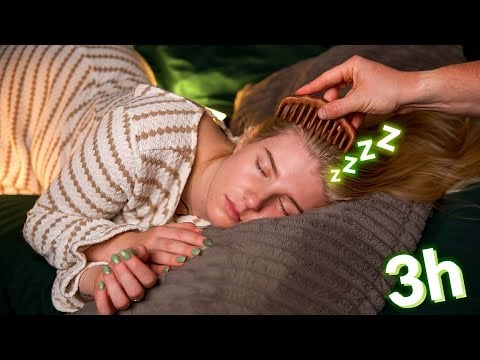 ASMR | 3 Hours of Endless Hair Brushing for Sleep, Focus and Tingles (No Talking)