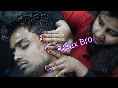Soo Sleepy Hands | Indian Lady Barber ASMR Oil Head Massage For Just Deep Sleep