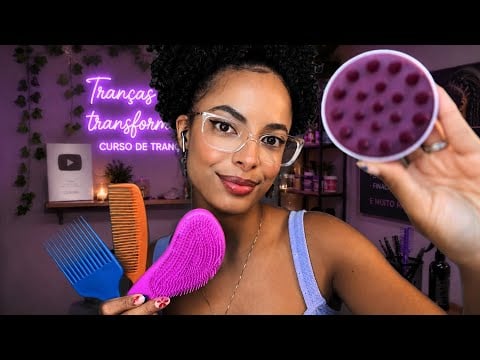 ASMR ROLEPLAY | Curso de Trancista Módulo 1 – Tipos de Escovas ⭐️