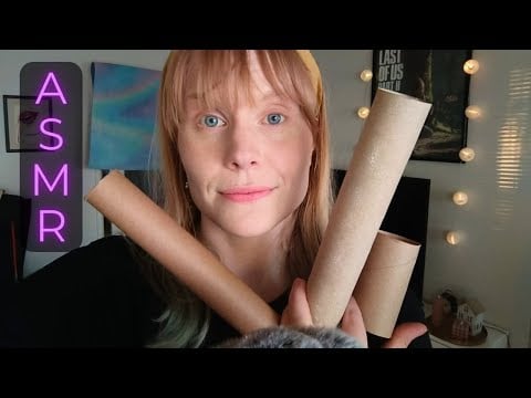 Mouth Sounds & Inaudible with Cardbord Tubes [ASMR]