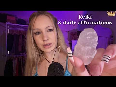 Reiki hand movements & positive affirmations with rain sounds 🌧️ | Reiki ASMR