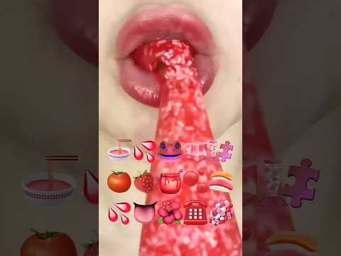 asmr EMOJI FOOD eating sounds(sped up)#asmr#asmrsounds #asmrsounds #audio