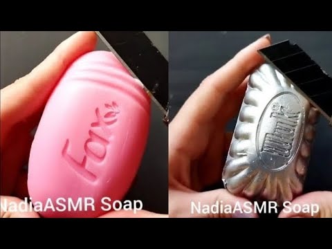 Dry Soap carving ASMR\ relaxing sounds\ No talking. Satisfying ASMR video\ Cutting soap