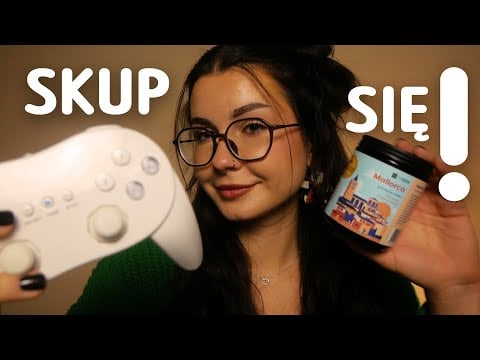 ASMR SKUP SIĘ I WYKONUJ MOJE POLECENIA Z AFIRMACJAMI 🎆❤️ (follow my instructions for sleep)