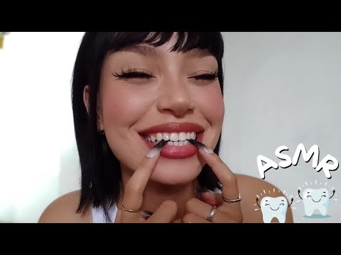 ASMR TEETH SOUNDS TAPPING NAILS SCRATCHING 🦷