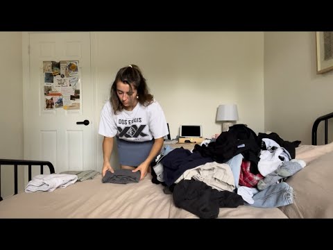 ASMR Laundry (No Talking) | Folding & Hanging Clothes