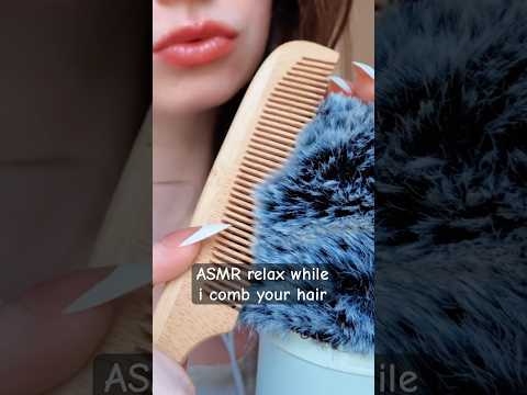 ASMR Let Me Comb Your Hair 🌙 Fluffy Mic Cover Sounds + Soft Whispers #asmr