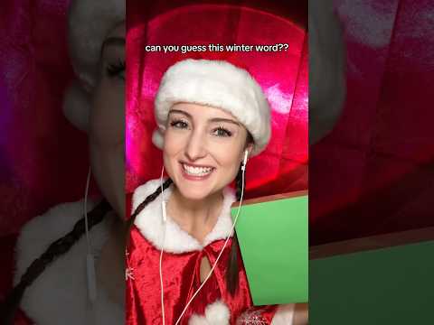 can you guess this winter word?? #asmr #guesstheword