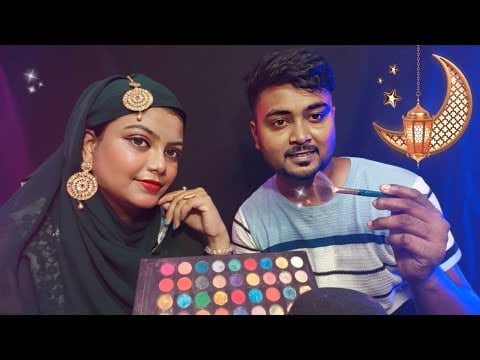ASMR | Makeup Artist Doing My Muslim Bride Makeup | 🧕💄