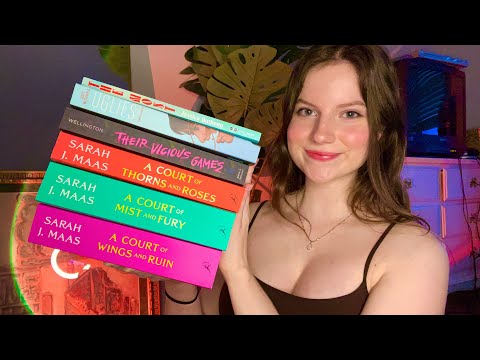 ASMR Book Haul (Book Tapping, Book Gripping, and Tracing) 📚