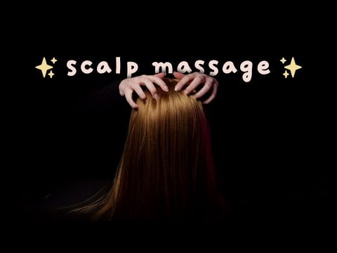 [ASMR] slow scalp massage on mannequin + white noise (no talking)