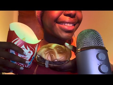 ASMR Wendy’s Mukbang 🍔 🍟 