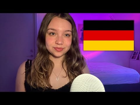 ASMR in German! 🇩🇪💕 (trigger words and close whispers)