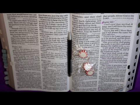 Bible Reading Verses Psalm 144 & 145 ASMR Eating Sounds