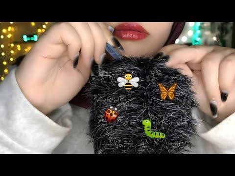 ASMR - Bug Searching And Plucking 🐞🔍 With Head Massage (fluffy mic cover triggers)