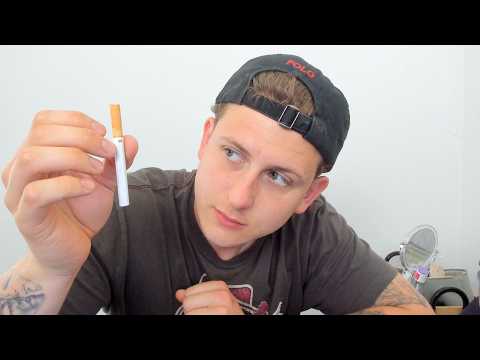 ASMR smoking a cig