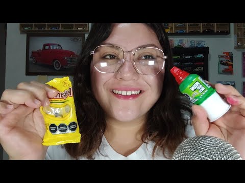 ASMR COMIENDO DULCES MEXICANOS 🍭🍡 *enchilados - Maria Ruiz