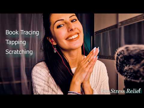 АСМР Проследяване✨Книги✨Близък Шепот✨  | Tracing, Tapping & Scratching on Books Asmr