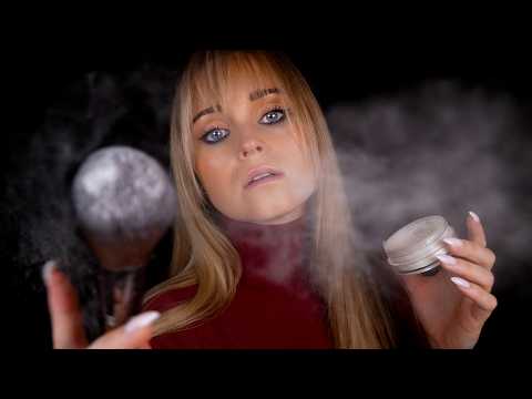 ASMR | Doing your MAKEUP, but I have no idea what I'm doing... and there's a RAINSTORM