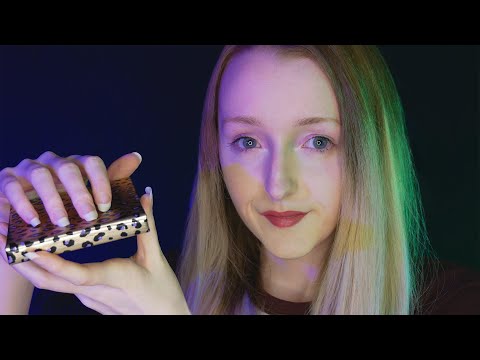 ASMR Close Whispers & Long Nail Tapping