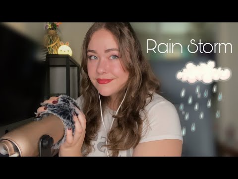 My Version of Rainstorm trigger! Full vid coming out soon! #asmr #relax #asmrshort #rainstormtrigger