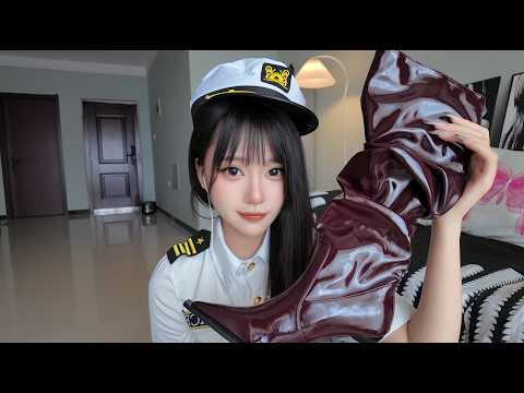 ASMR助眠｜轻语沉浸试穿多双绝美靴子👢敲击+刮鞋底+走路音，极度舒适触发音瞬间入睡｜靴子控晚安特辑