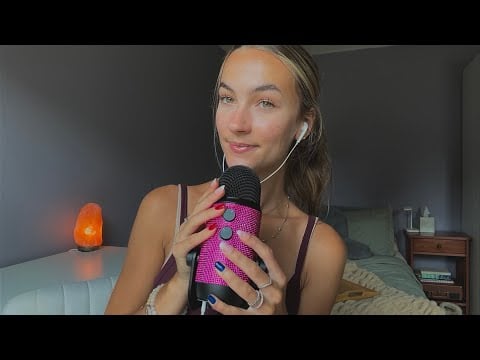 ASMR| Inaudible Whispering (mouth sounds, gum chewing, light tapping)