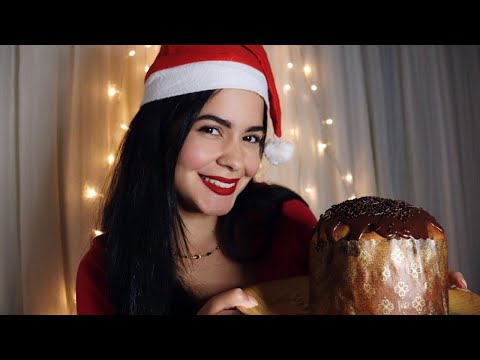 ASMR MUKBANG COMENDO CHOCOTONE RECHEADO