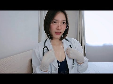 ASMR Doctor Latex Gloves Sounds &  Fabric Scratching 🩺🧤