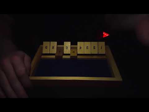shut the box asmr 😴💤 | asmr soft, inaudible whispers, mouth sounds, tapping & wood sounds 🎲🪵