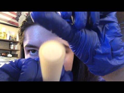 ASMR cranial nerve exam (with makeup as props) rp