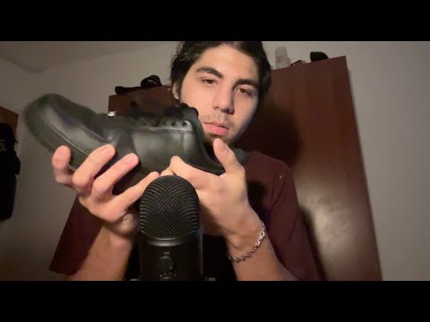 ASMR Shoe Tapping/ Scratching and Rambling (whispered)