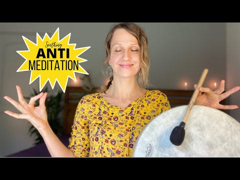 ANTI MEDITATION For Anxiety: Can’t Sleep? Shamanic Drumming ASMR | Non Duality