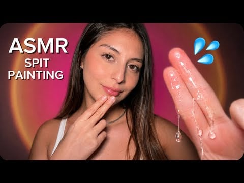 ASMR / SPIT PAINTING 💦 MUCH4 BAB1TA