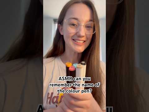 ASMR can you remember these name of the colour pens? #memorytest #asmrtest