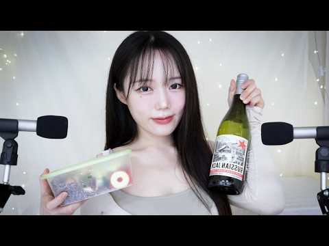 ASMR 젤리 얼먹+술 먹방 토킹=❤️ㅣTalking & Frozen Jelly Eating Sounds