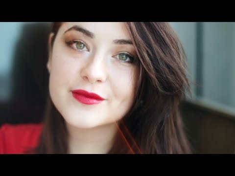 Valentine's Day Red & Gold Makeup Tutorial - ASMR