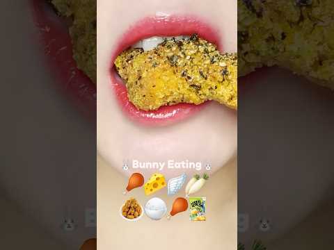 Non-stop Crunchy Chicken🍗 MUKBANG 치킨 이모지 먹방 (sped up)