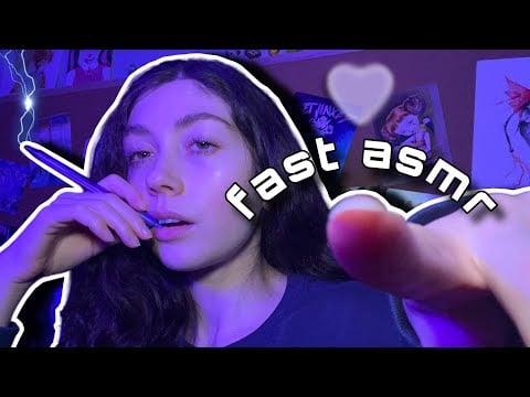 FAST ASMR ASKING YOU PERSONAL QUESTIONS | PERSONAL ATTENTION, GIBBERISH/UNINTELLIGIBLE MOUTH SOUNDS
