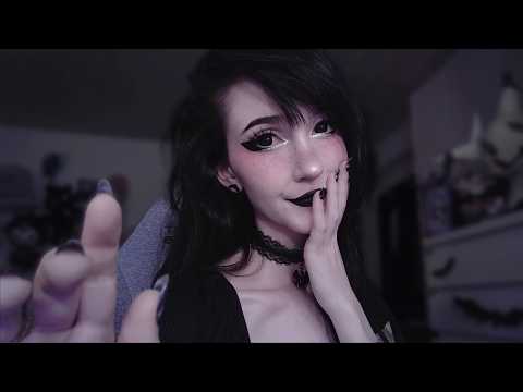 asmr ☾ sleepy goth girl forces YOU to be sleepy 🫵🏻💤 (you + bed = NOW!)