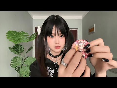 【ASMR】Immersive Acrylic Badge Licking with Licking Sounds & Gentle Rotations | Mouth Sounds.
