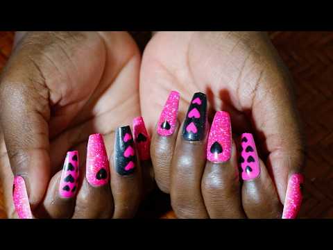 To Cute Applying Press On Nails ASMR Doritos Eating Sounds