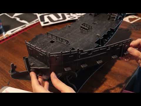 ASMR Crafting: Creating a Pirate Ship! Part 2 (whispering) (tapping)