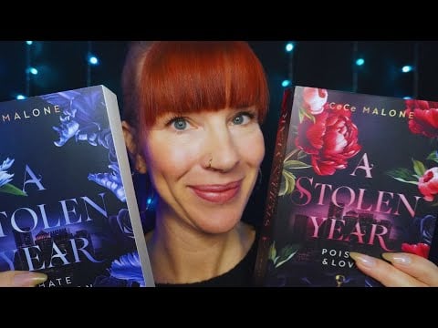 ASMR Lasst uns über meine Bücher sprechen (entspanntes Vorlesen, Tapping, Tracing)