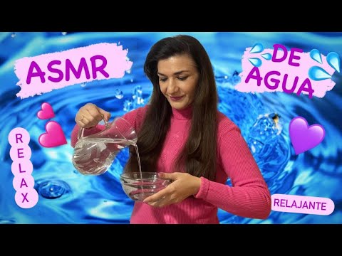 ASMR sonidos de agua, tapping, susurros, para poder relajarse y dormir bien.