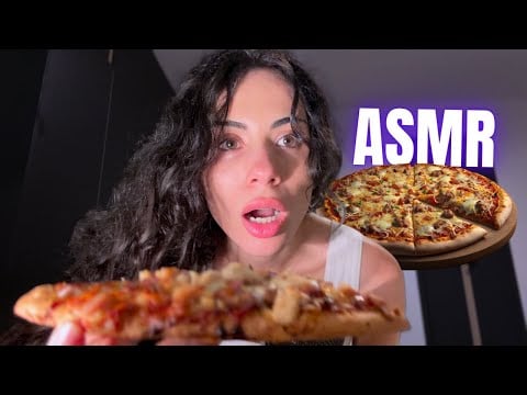 ASMR | MOUTH SOUNDS and TINGGGLY PIZZAAAA EATING MMMM