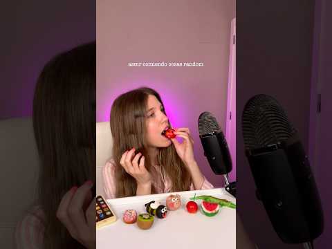 ASMR COMIENDO COSAS RANDOM #asmr #relax #comida #tingles #sonidosrelajantesparadormir